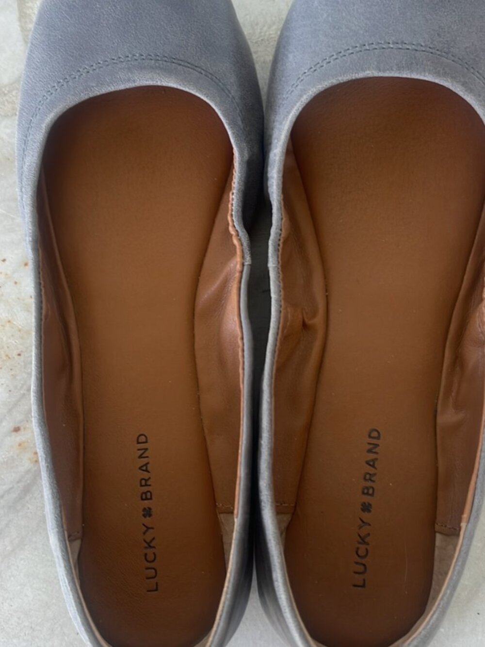 Lucky Brand Grey Ballet Flats - Size 9